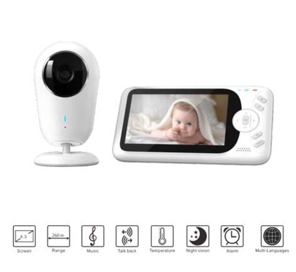 4.3inch 1080P Full HD Wireless - огляд і ціна Wireless Baby Monitor