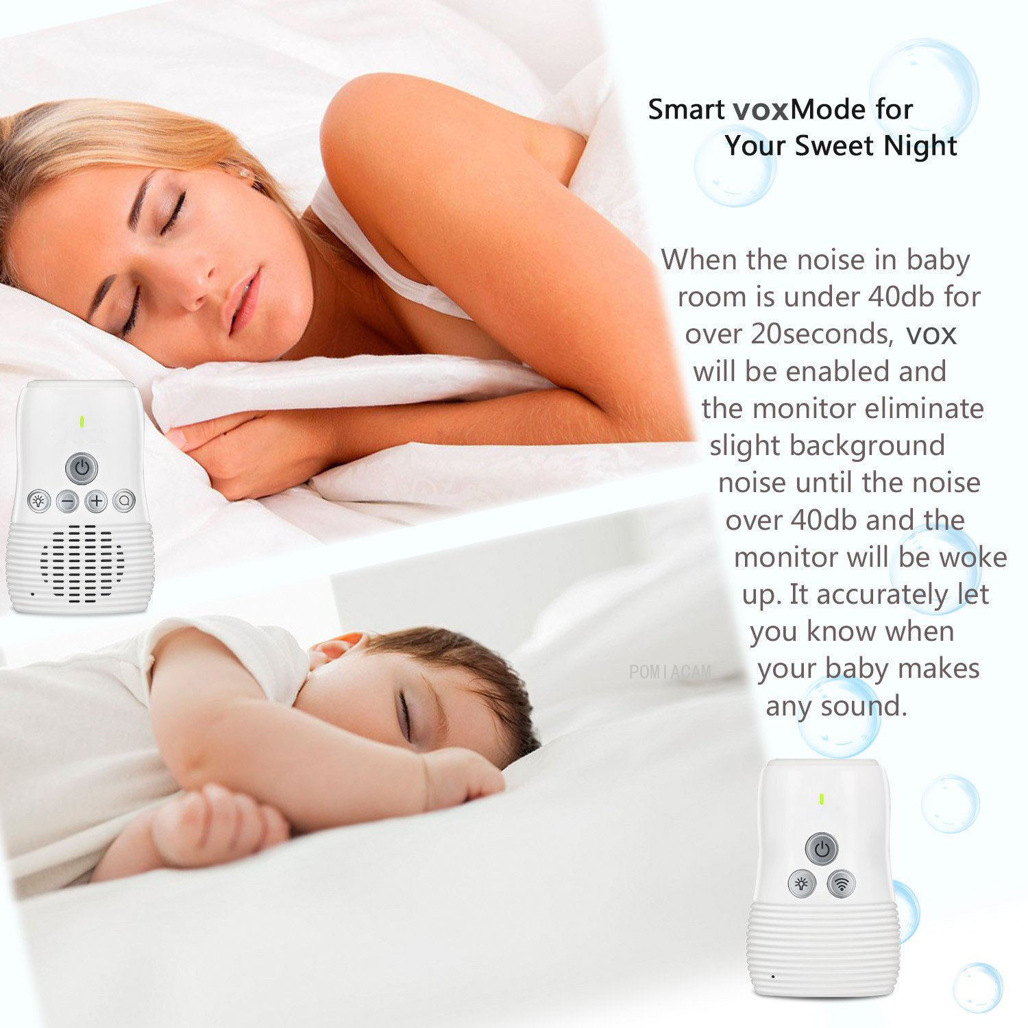 DBM-8 Baby Monitor Audio 2‑Way - огляд і ціна Wireless Baby Monitor