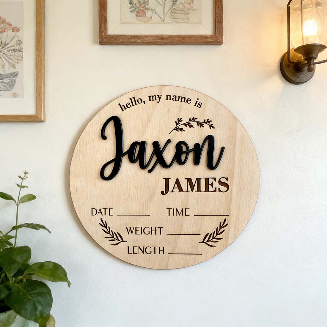 1Pc Custom Baby Announcement S - огляд і ціна Baby Products Decoration