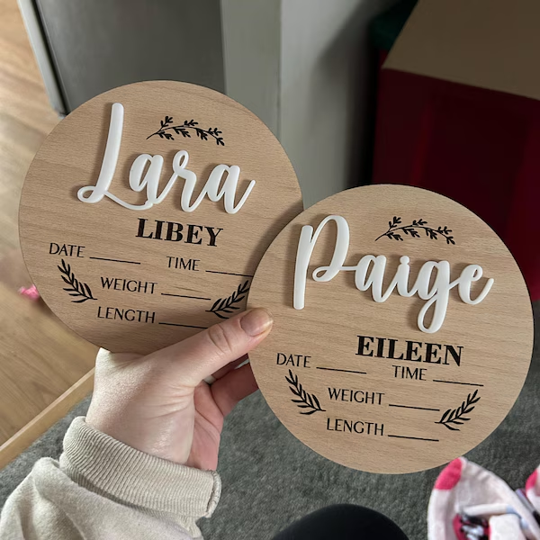 1Pc Custom Baby Announcement S - огляд і ціна Baby Products Decoration