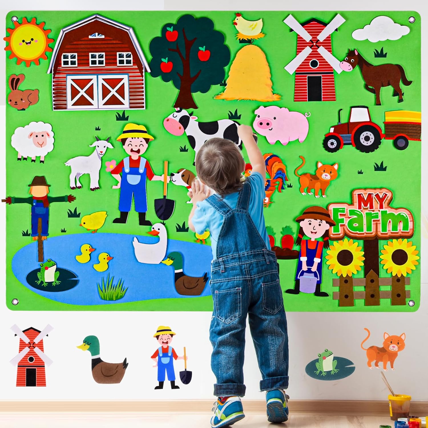 Farm Animals Felt Story Busy B - огляд і ціна Toddler Learning Tower