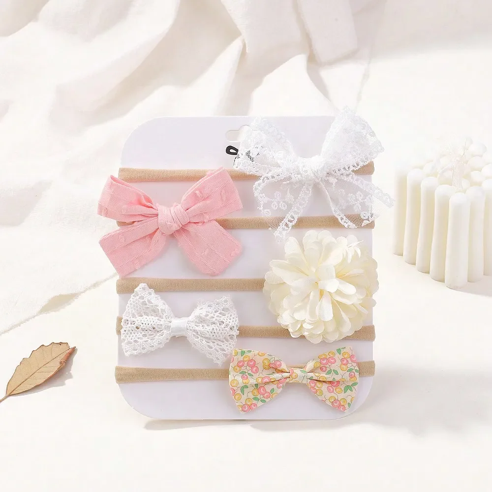 5Pcs/Set Baby Elastic Headband - огляд і ціна Baby Products Set