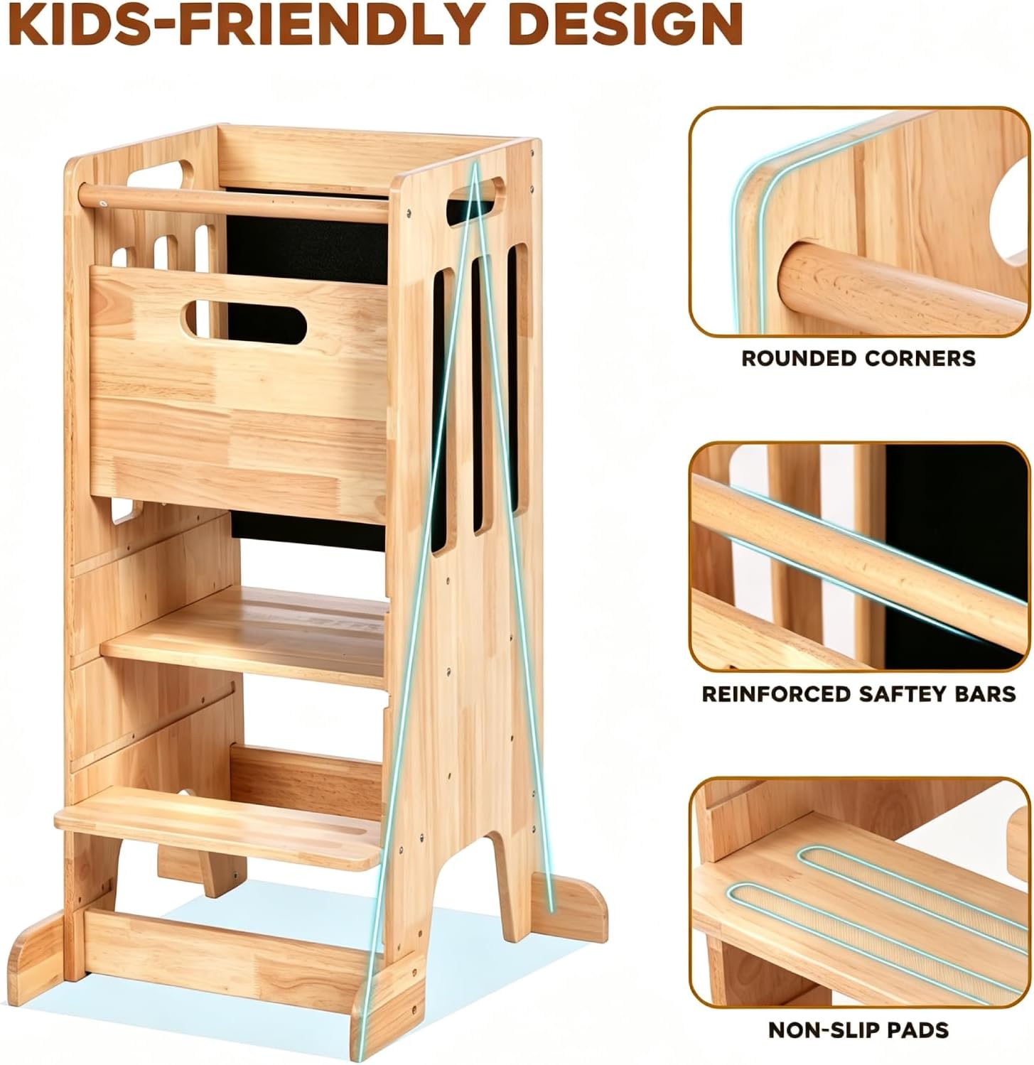 Toddler Standing Tower,Wooden  - огляд і ціна Toddler Learning Tower