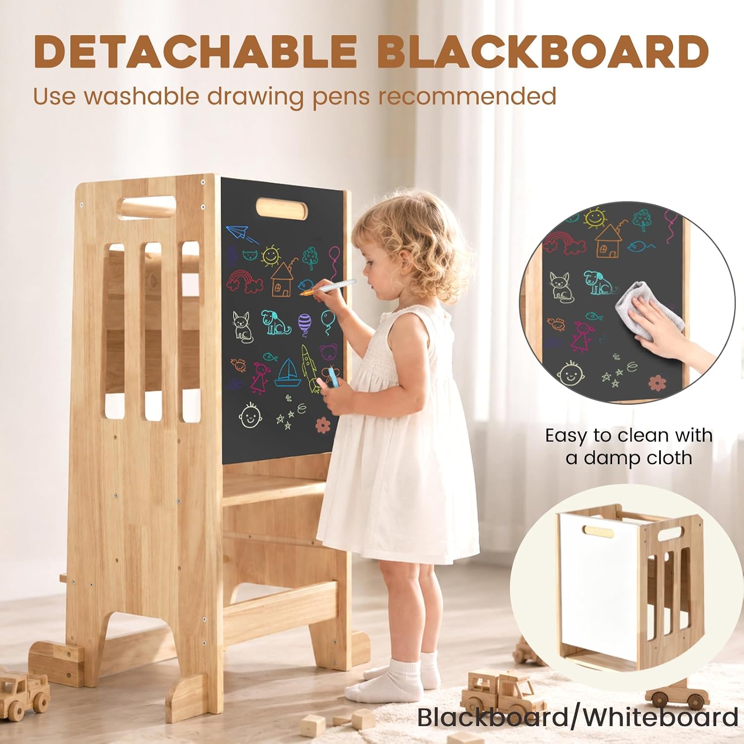 Toddler Standing Tower,Wooden  - огляд і ціна Toddler Learning Tower