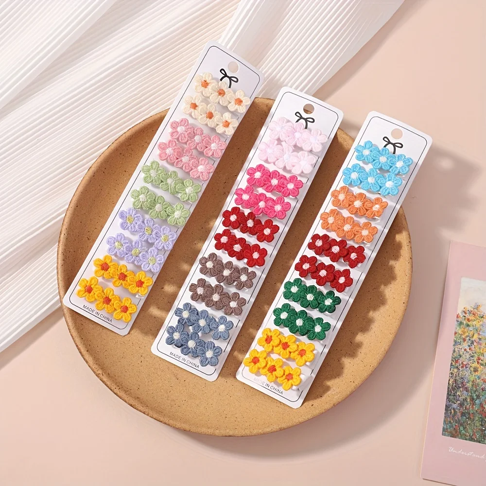 10Pcs/Set Baby Mini Flower Hai - огляд і ціна Baby Products Set