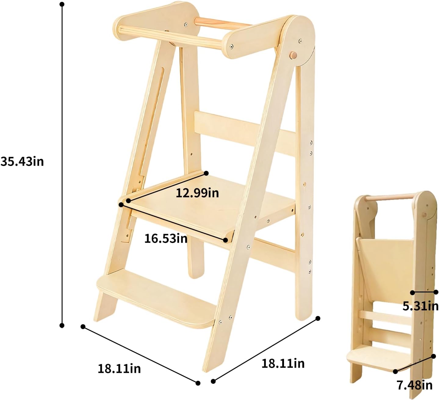 Foldable Toddler Tower, Montes - огляд і ціна Toddler Learning Tower