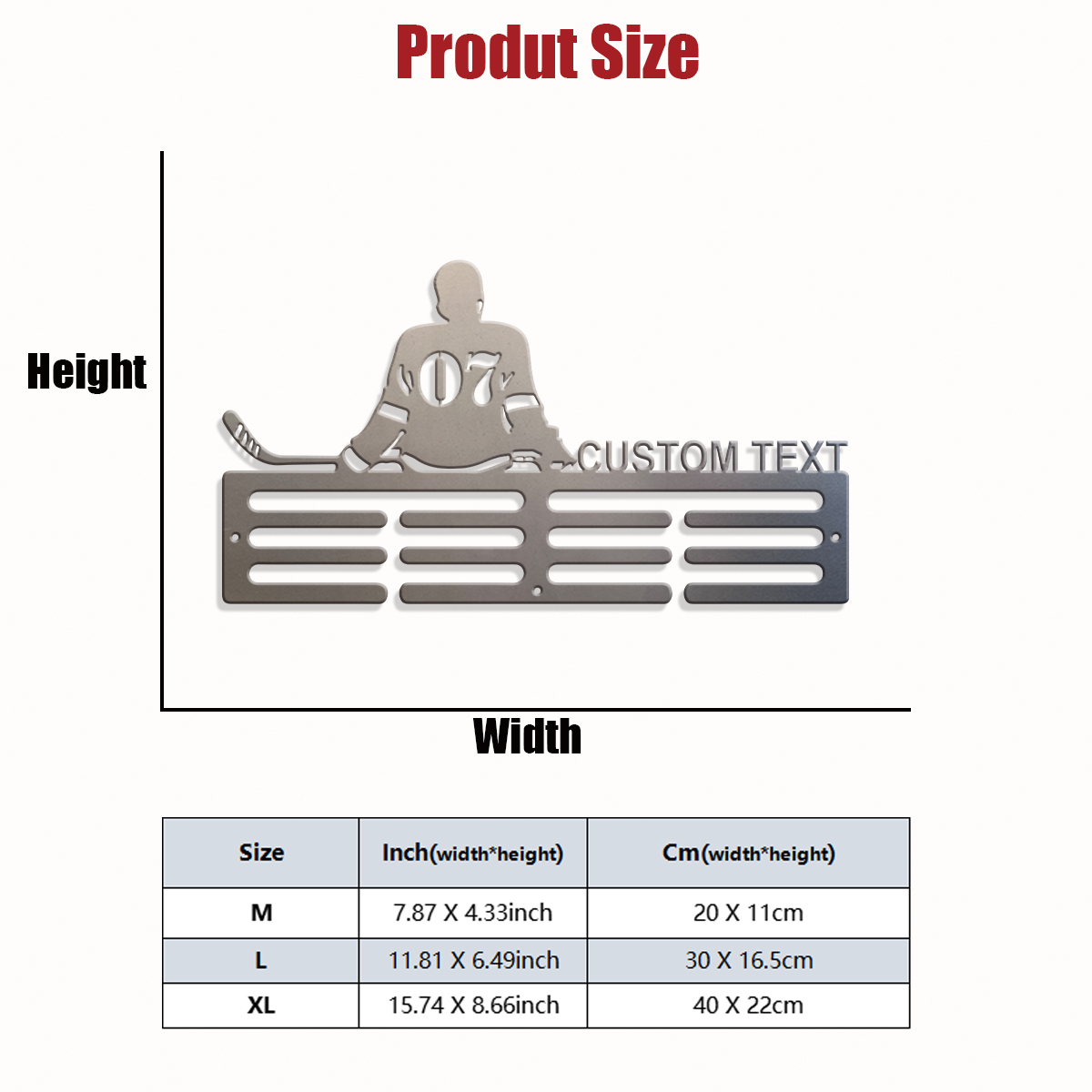 1pc Custom Ice Hockey Metal Me - огляд і ціна Baby Products Decoration