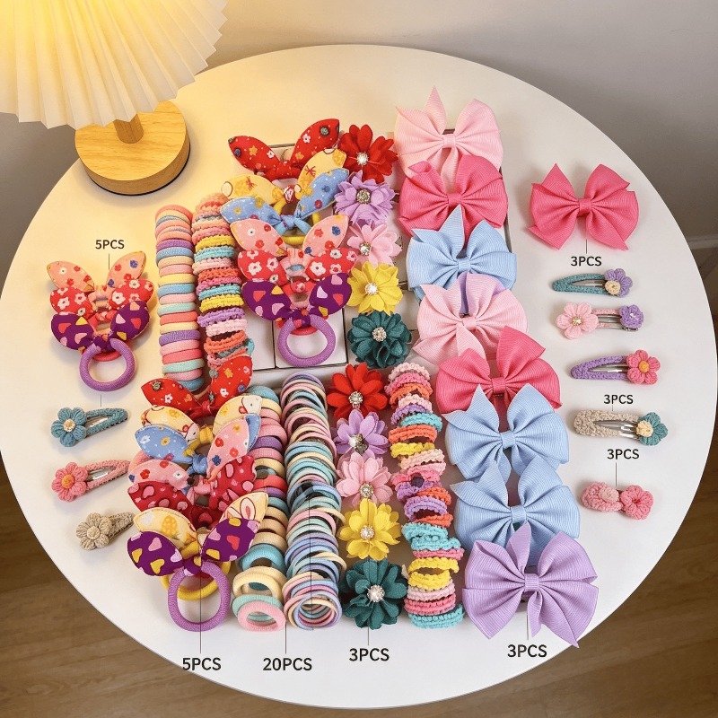 73PCS   New Fabric Girls Hair  - огляд і ціна Baby Products Set
