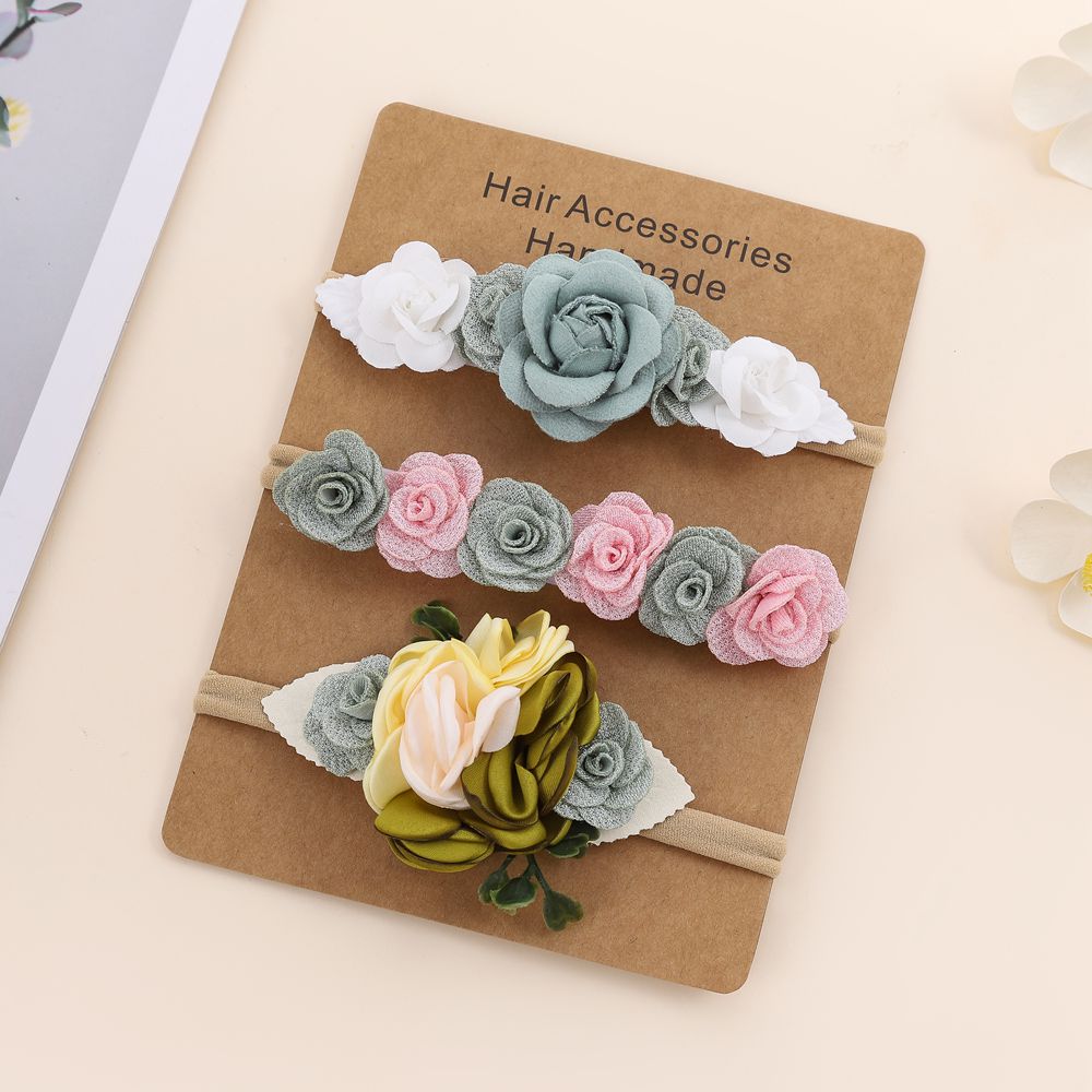 3pcs Baby Girl Headband Set Cu - огляд і ціна Baby Products Set