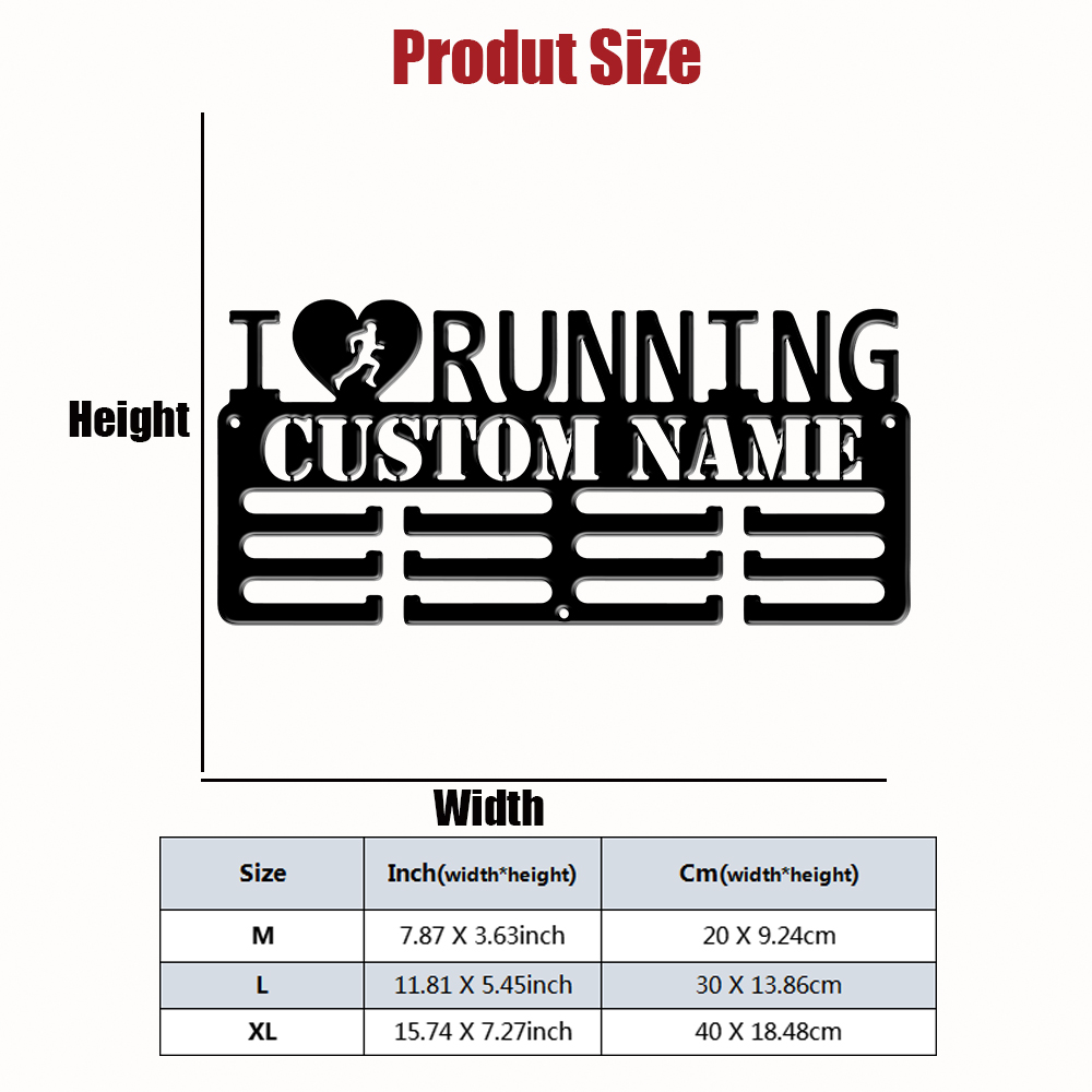 Custom I Love Running Metal Me - огляд і ціна Baby Products Decoration