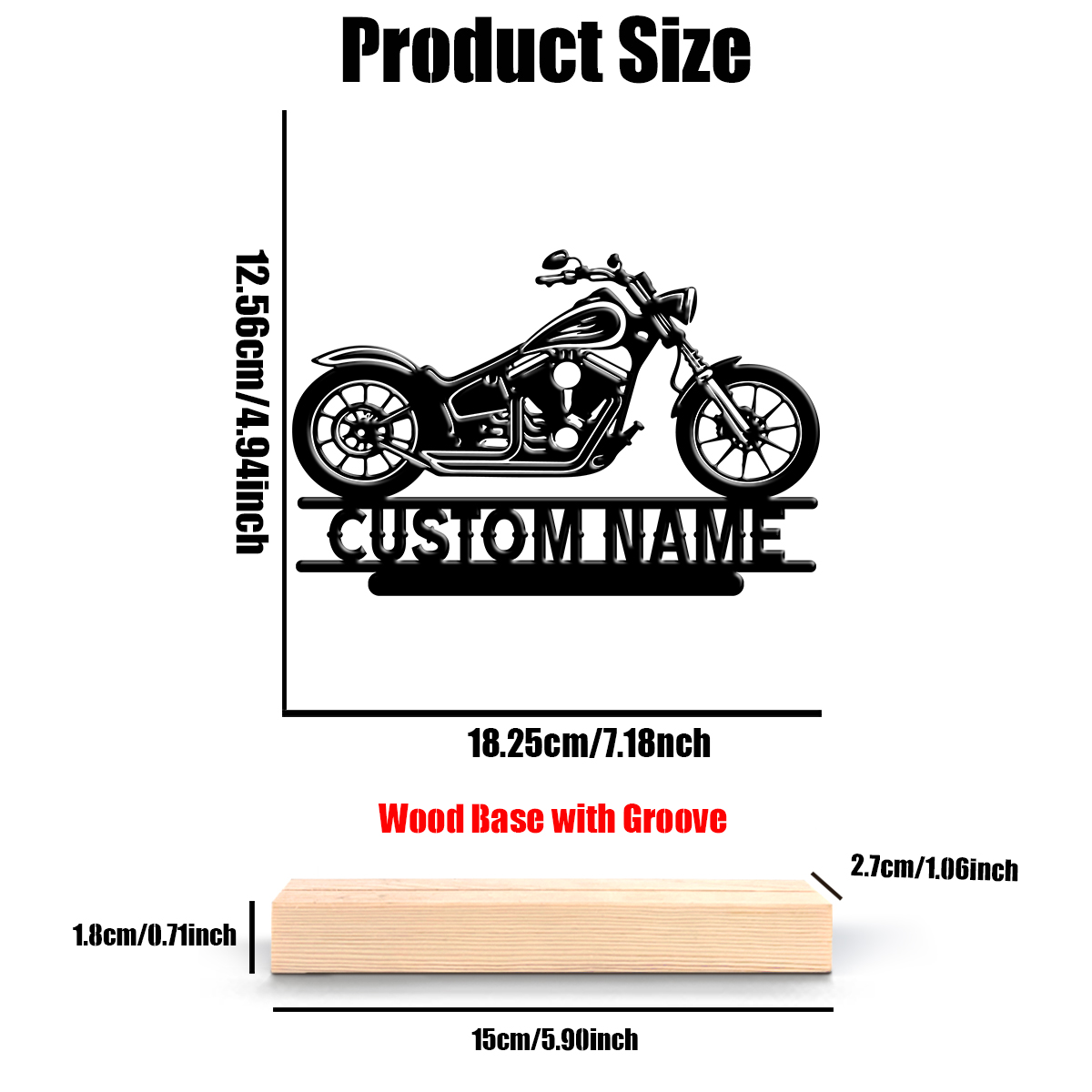 1Pc Csutom Name Road Motorbike - огляд і ціна Baby Products Decoration