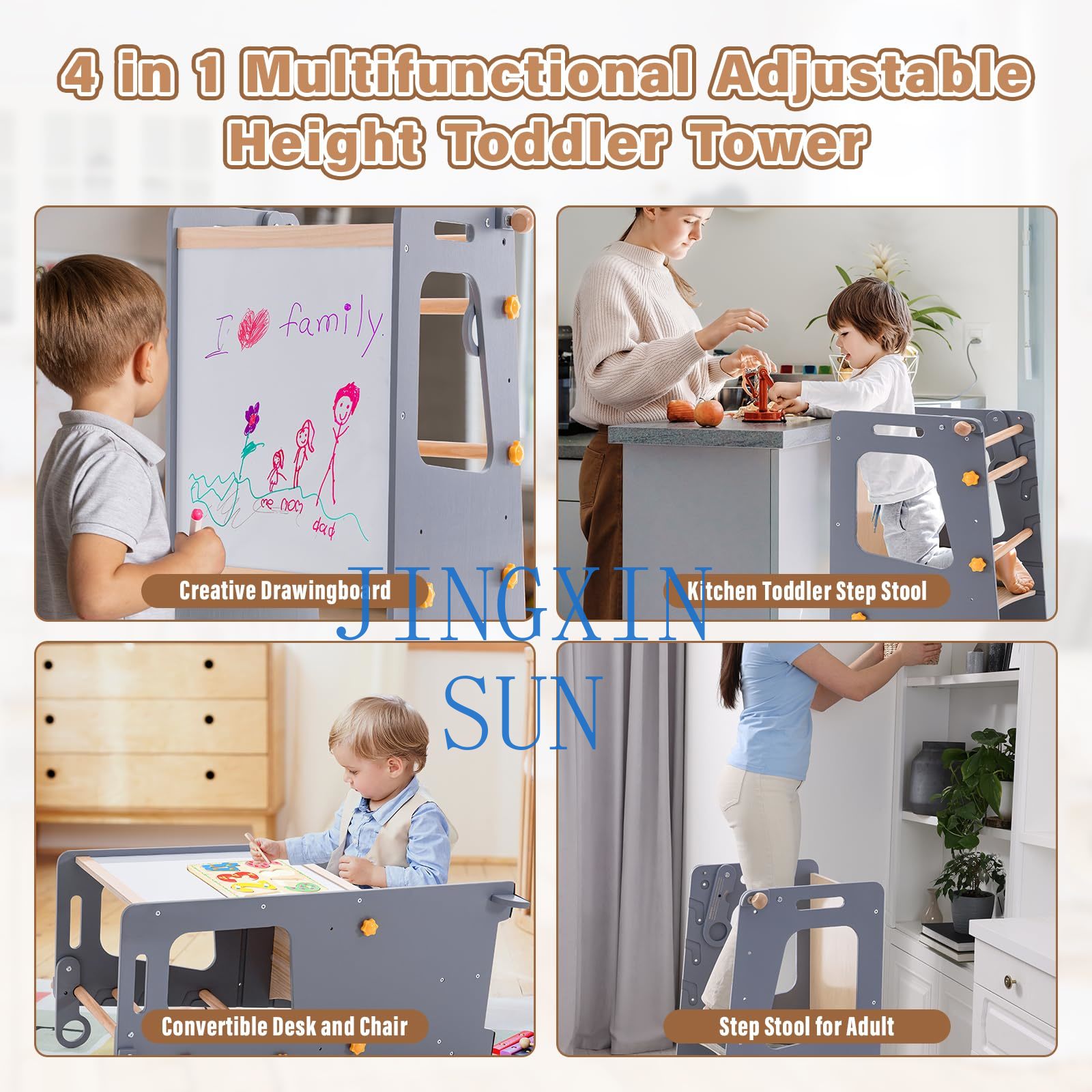 4 in 1 Toddler Kitchen Tower M - огляд і ціна Toddler Learning Tower